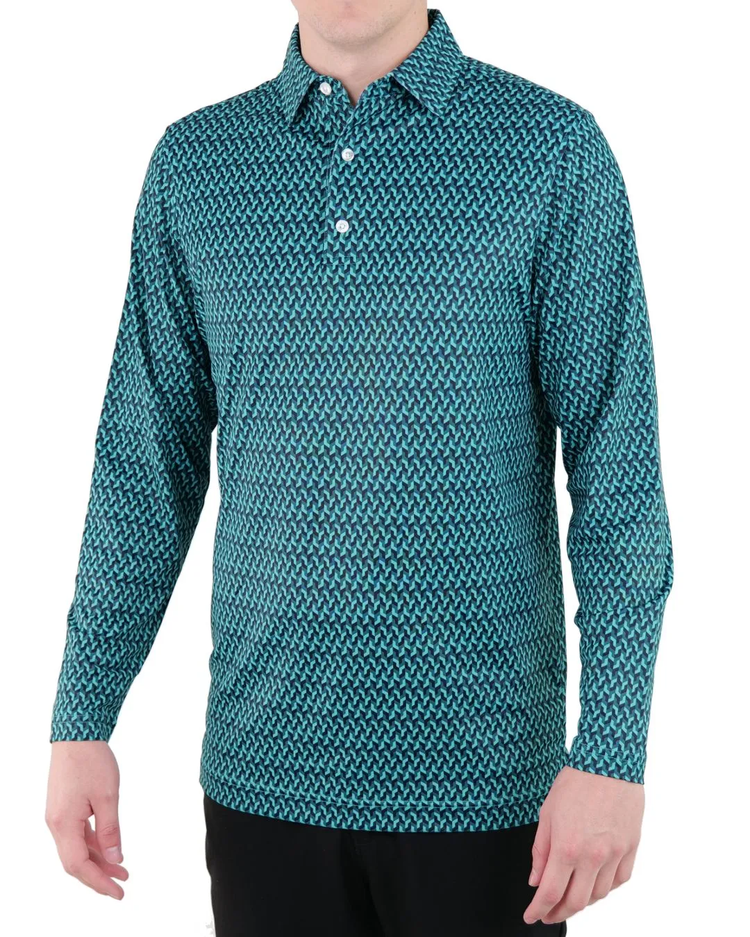 Pique Stretch Polo Long Sleeve - Final Sale