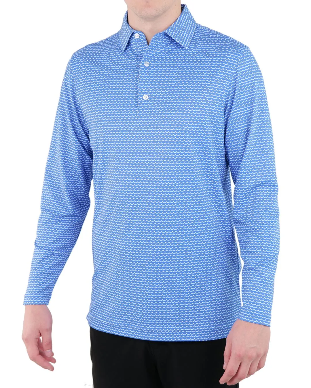 Pique Stretch Polo Long Sleeve - Final Sale