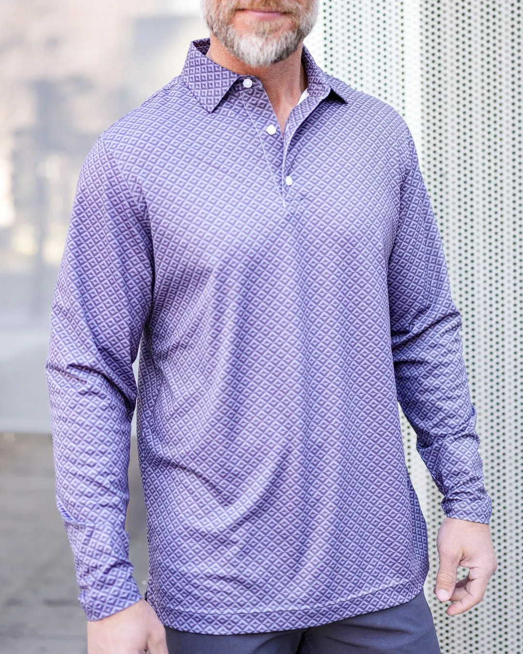 Pique Stretch Polo Long Sleeve - Final Sale