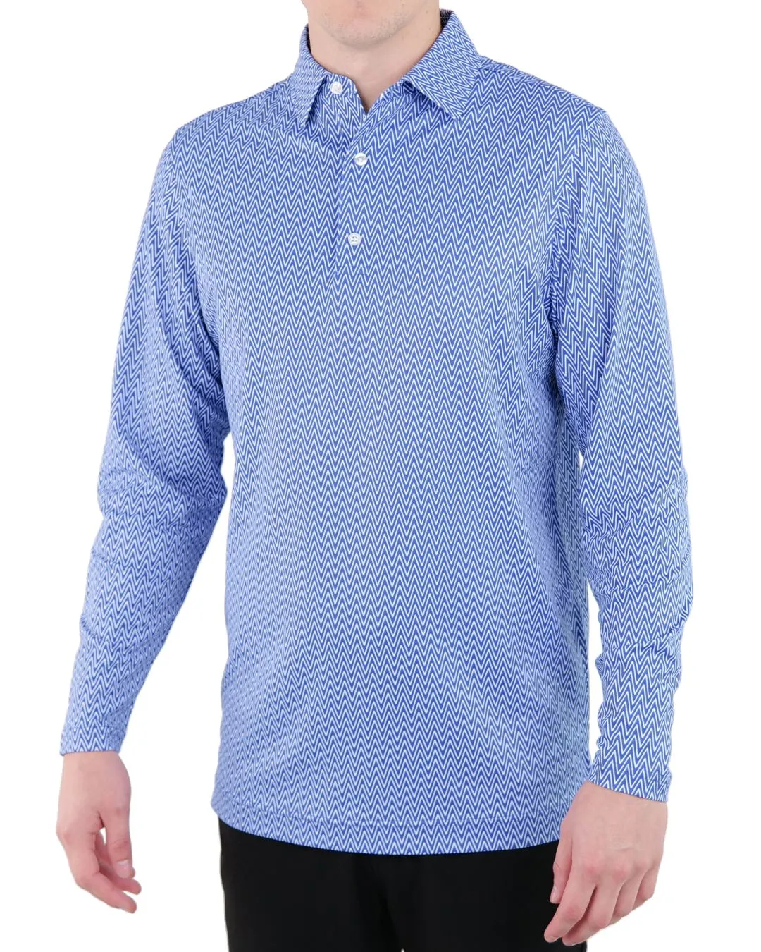 Pique Stretch Polo Long Sleeve - Final Sale