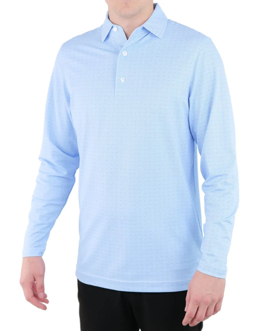 Pique Stretch Polo Long Sleeve - Final Sale