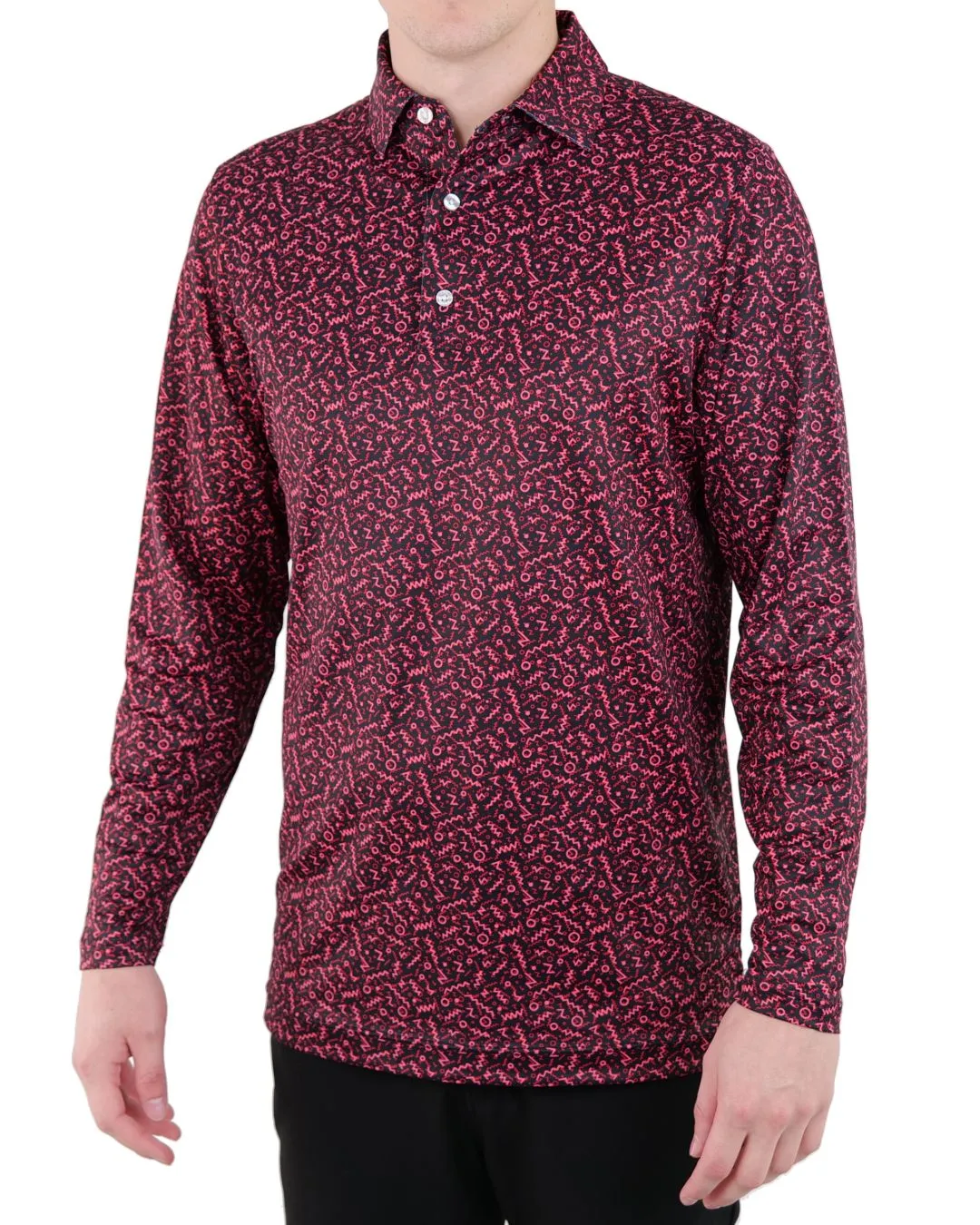 Pique Stretch Polo Long Sleeve - Final Sale