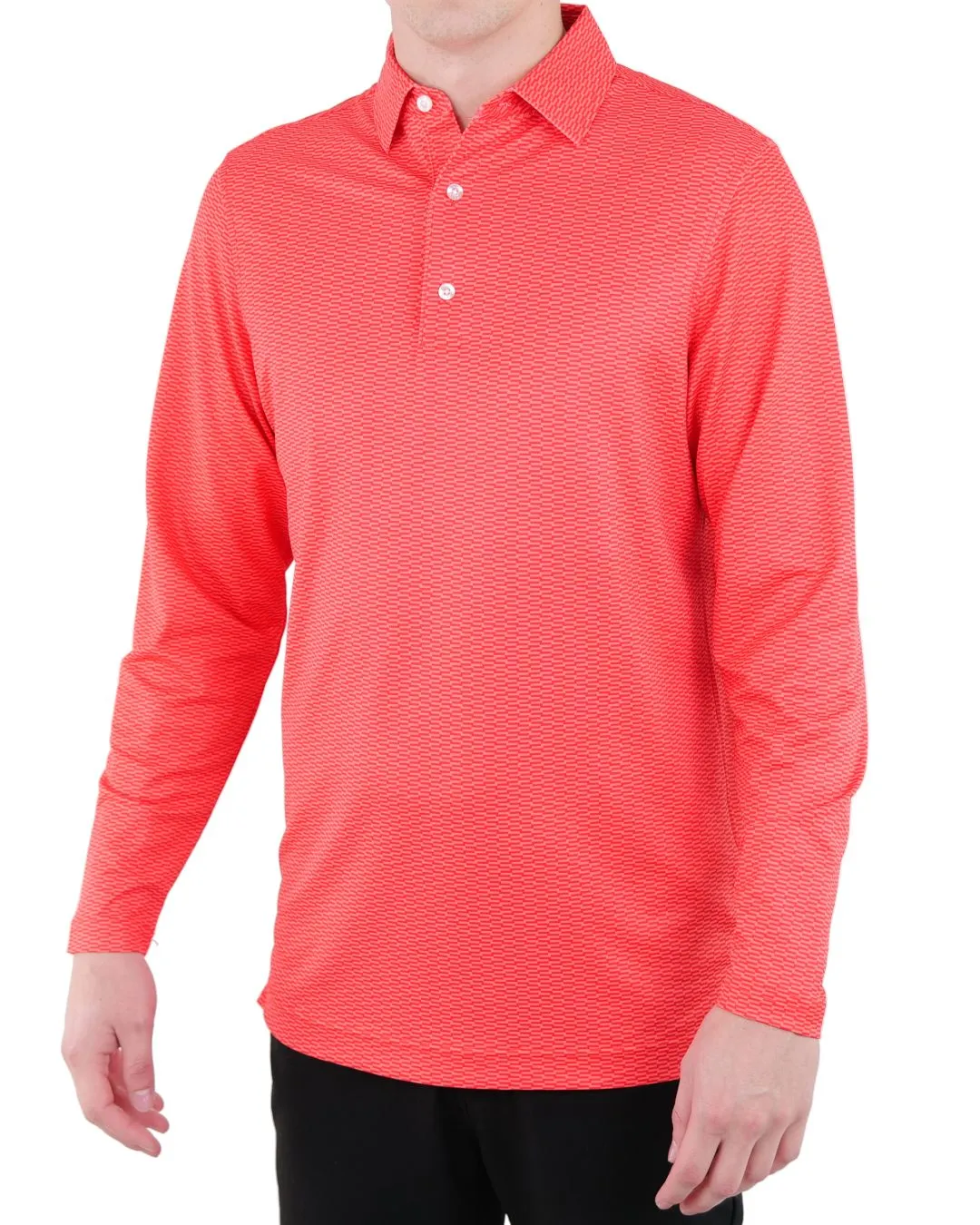 Pique Stretch Polo Long Sleeve - Final Sale