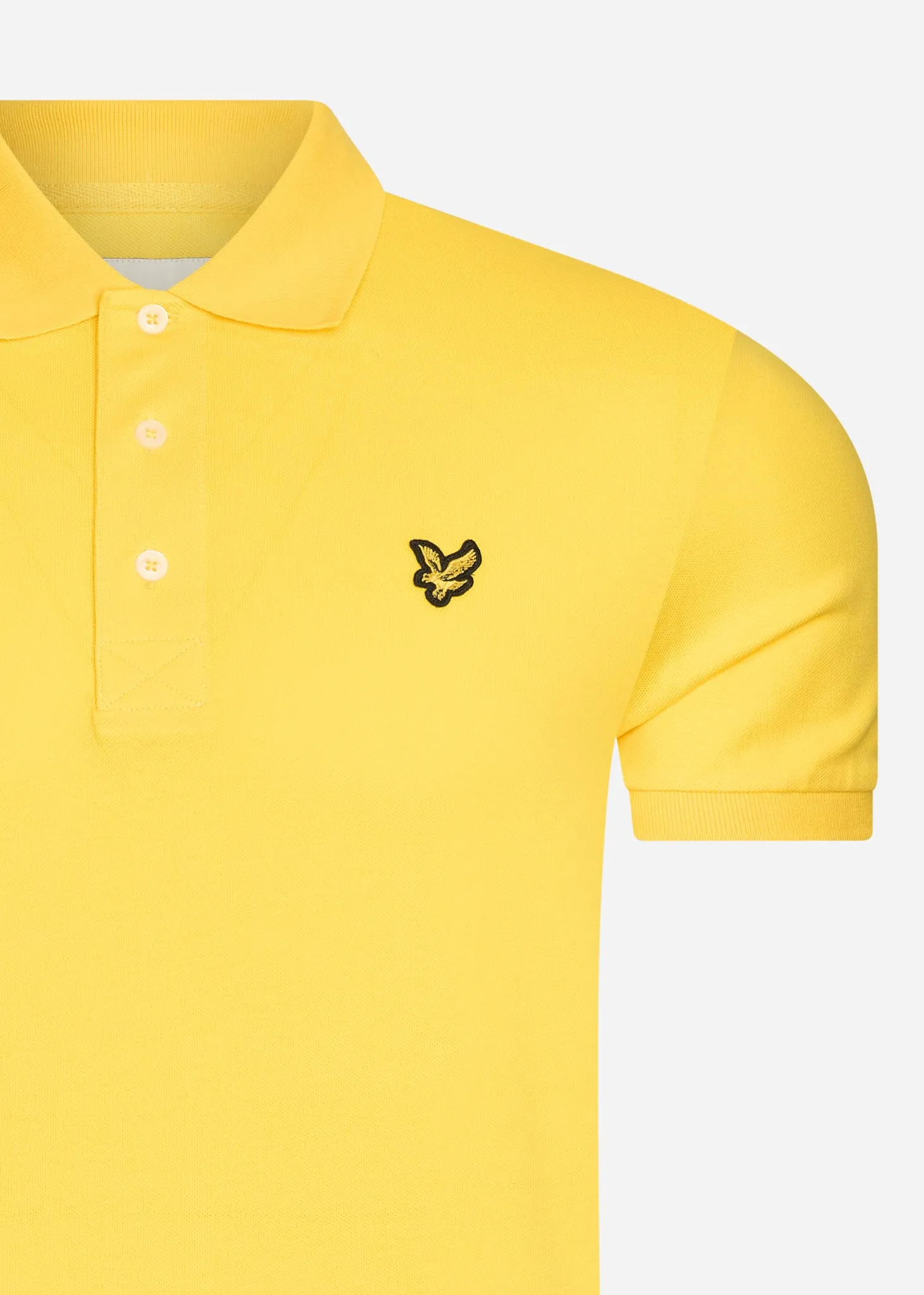 Plain polo shirt - sunshine yellow