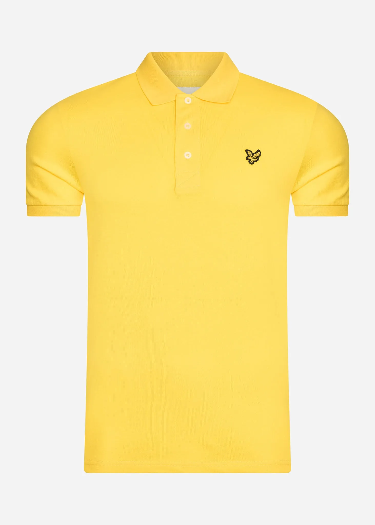 Plain polo shirt - sunshine yellow