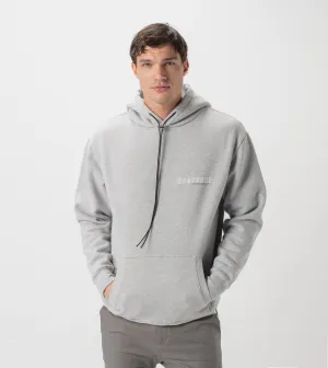 Racer Hood Sweat Silver Marle