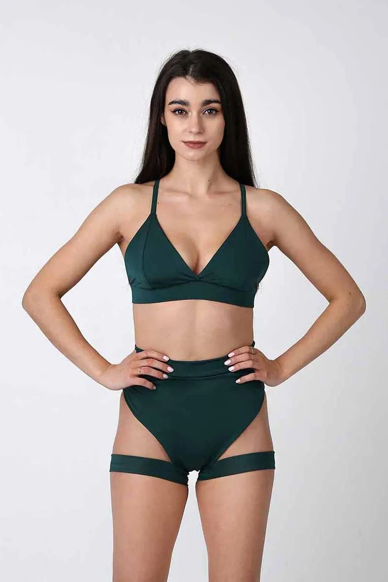 REV ACTIV Bomb Garter Shorts - Bottle Green