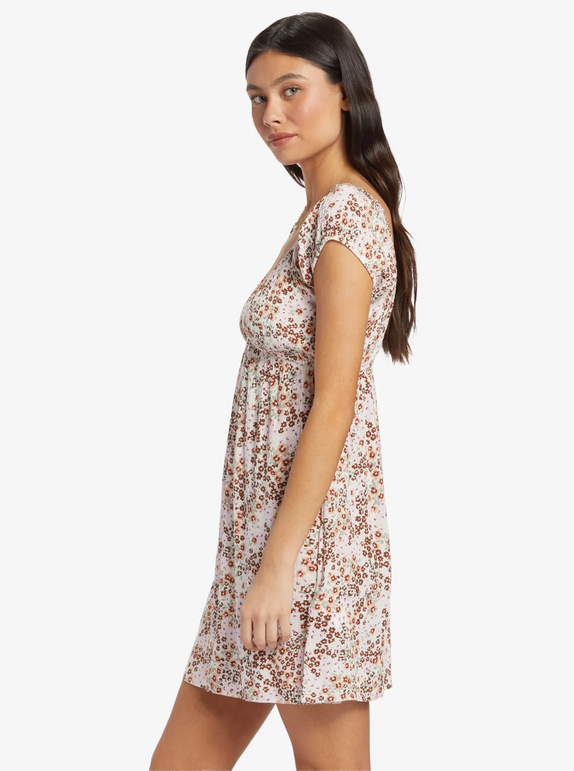 Sandy Shores Dress - Wild Fields Floral Warm Taupe