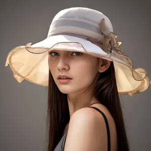 Silk Thin UV Protection Travel Sun Women's 2024 New Summer Hat