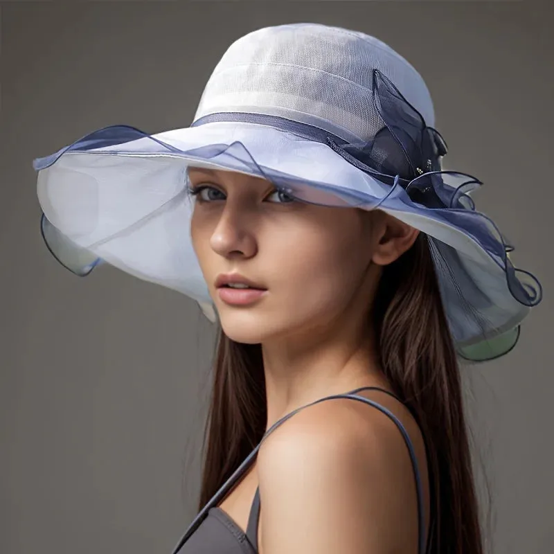 Silk Thin UV Protection Travel Sun Women's 2024 New Summer Hat