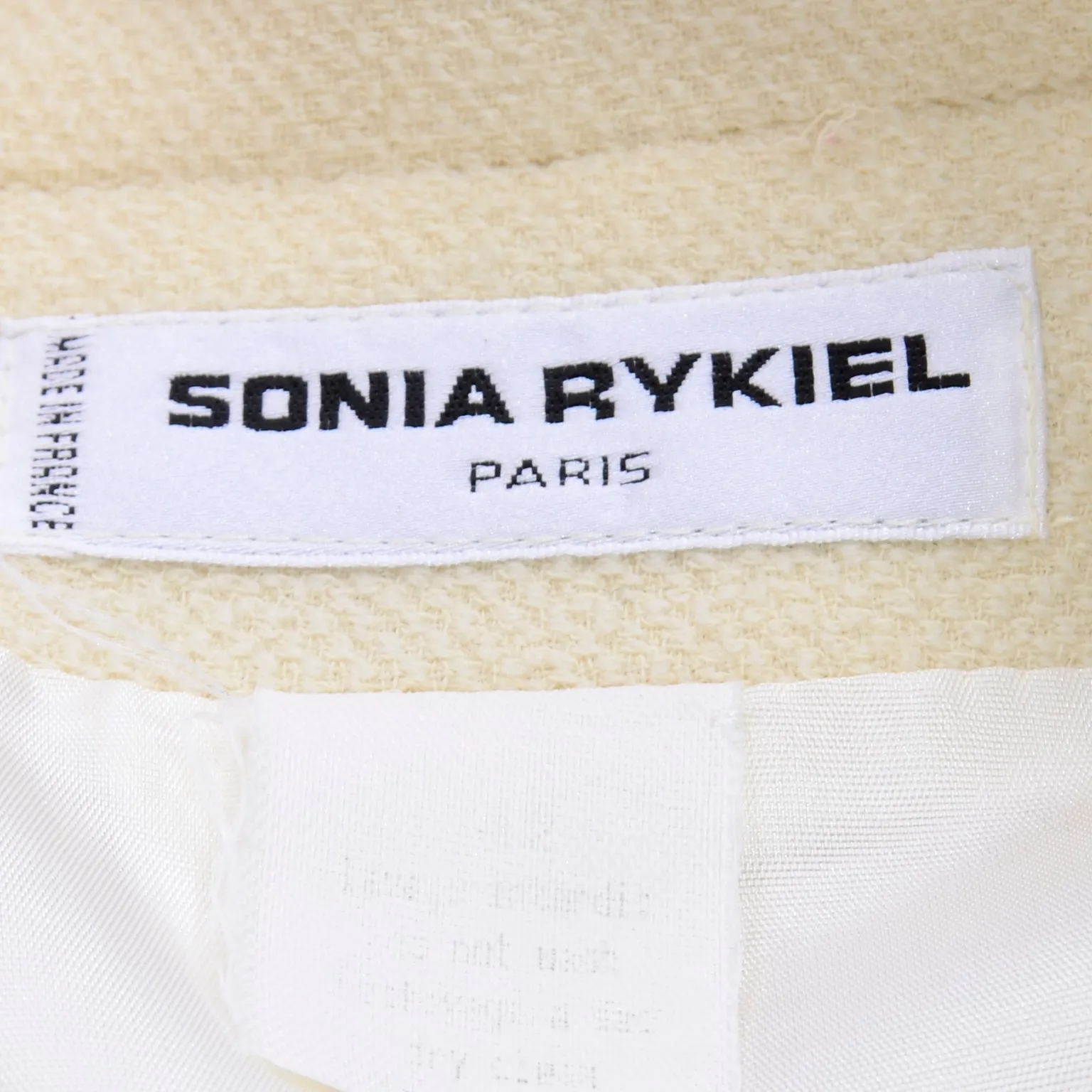 Sonia Rykiel Paris Vintage Ivory Trouser & Jacket Pantsuit