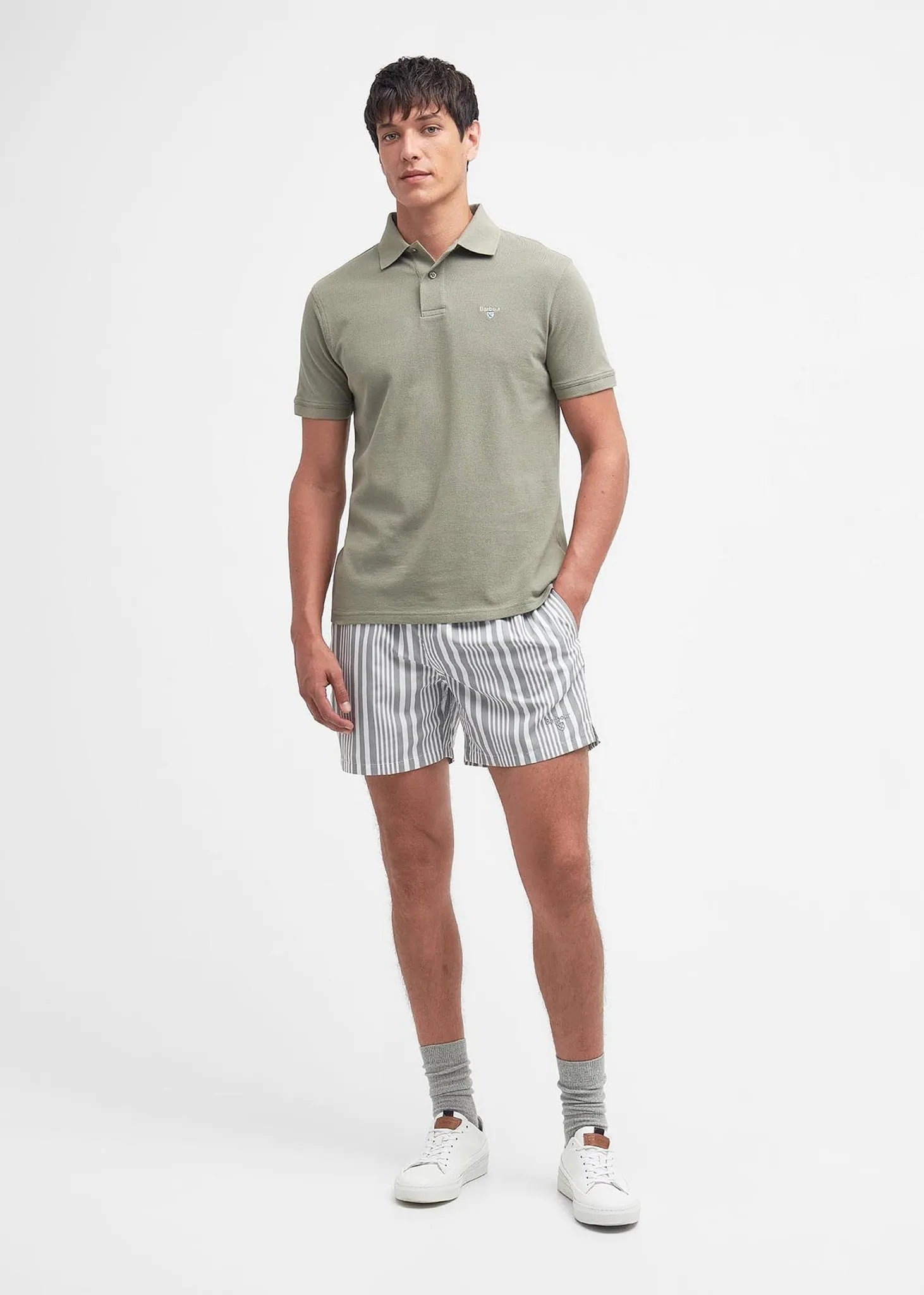 Sports polo - dusty green