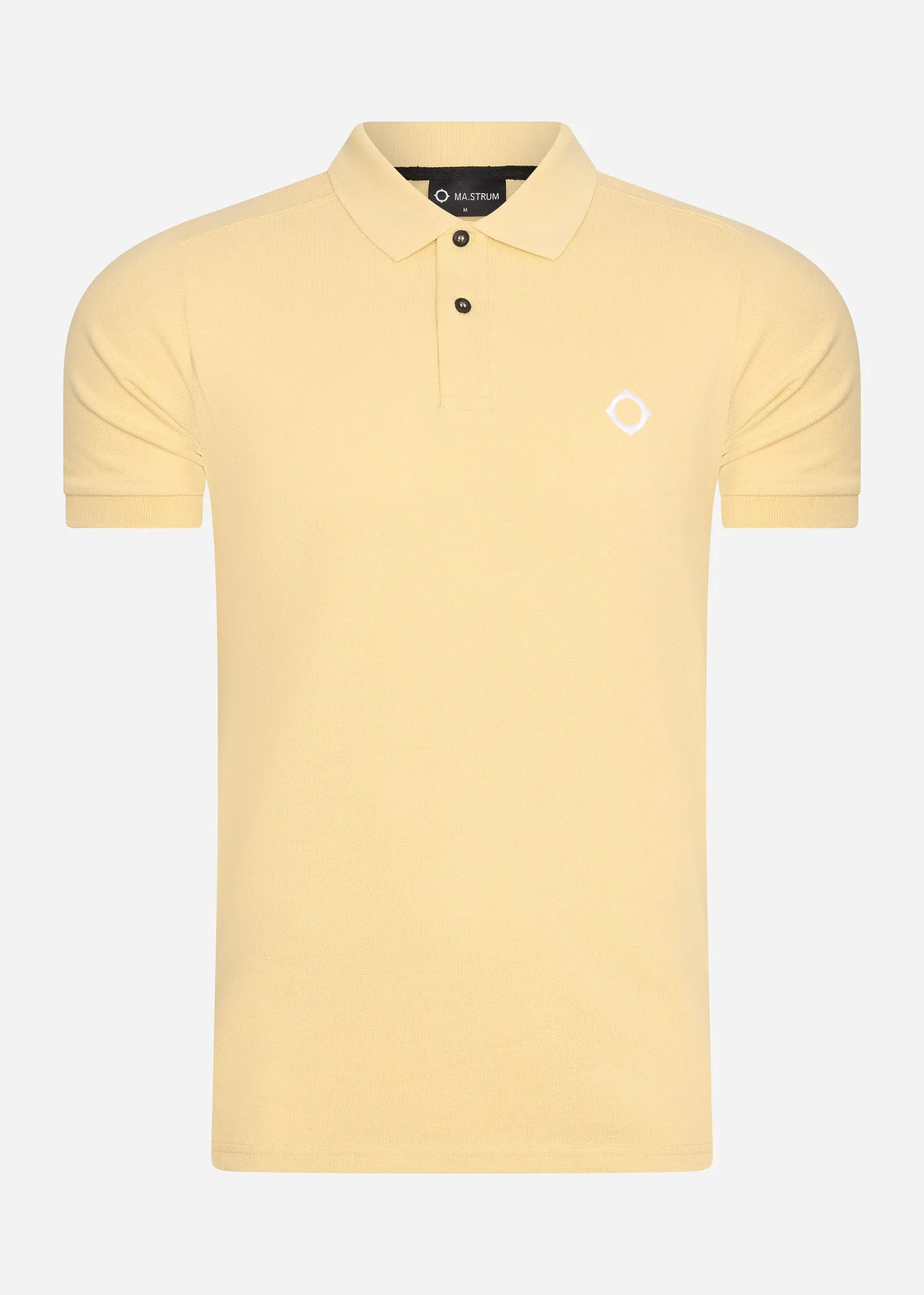 SS pique polo - mellow yellow