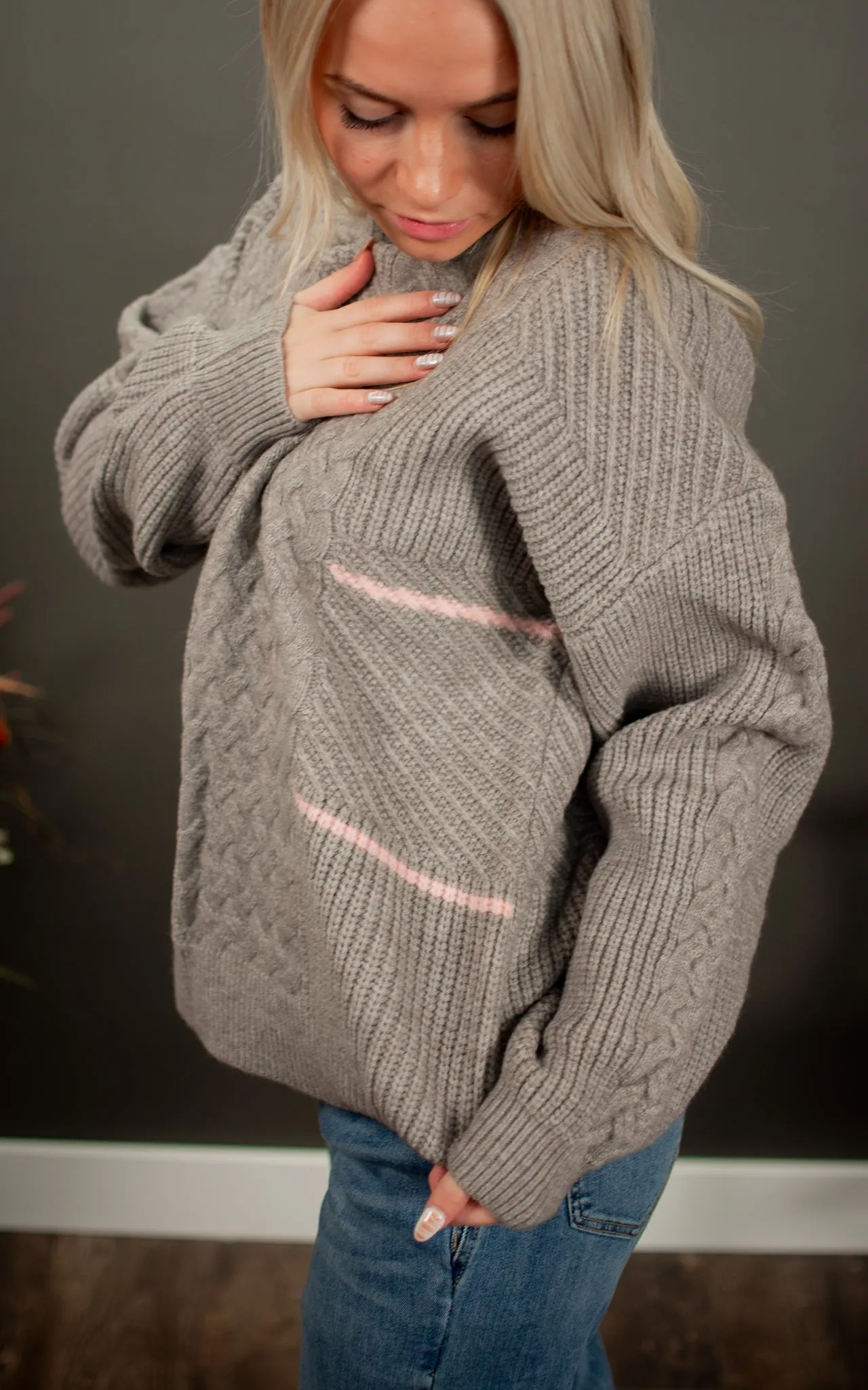 Sugar Plum Cable Sweater