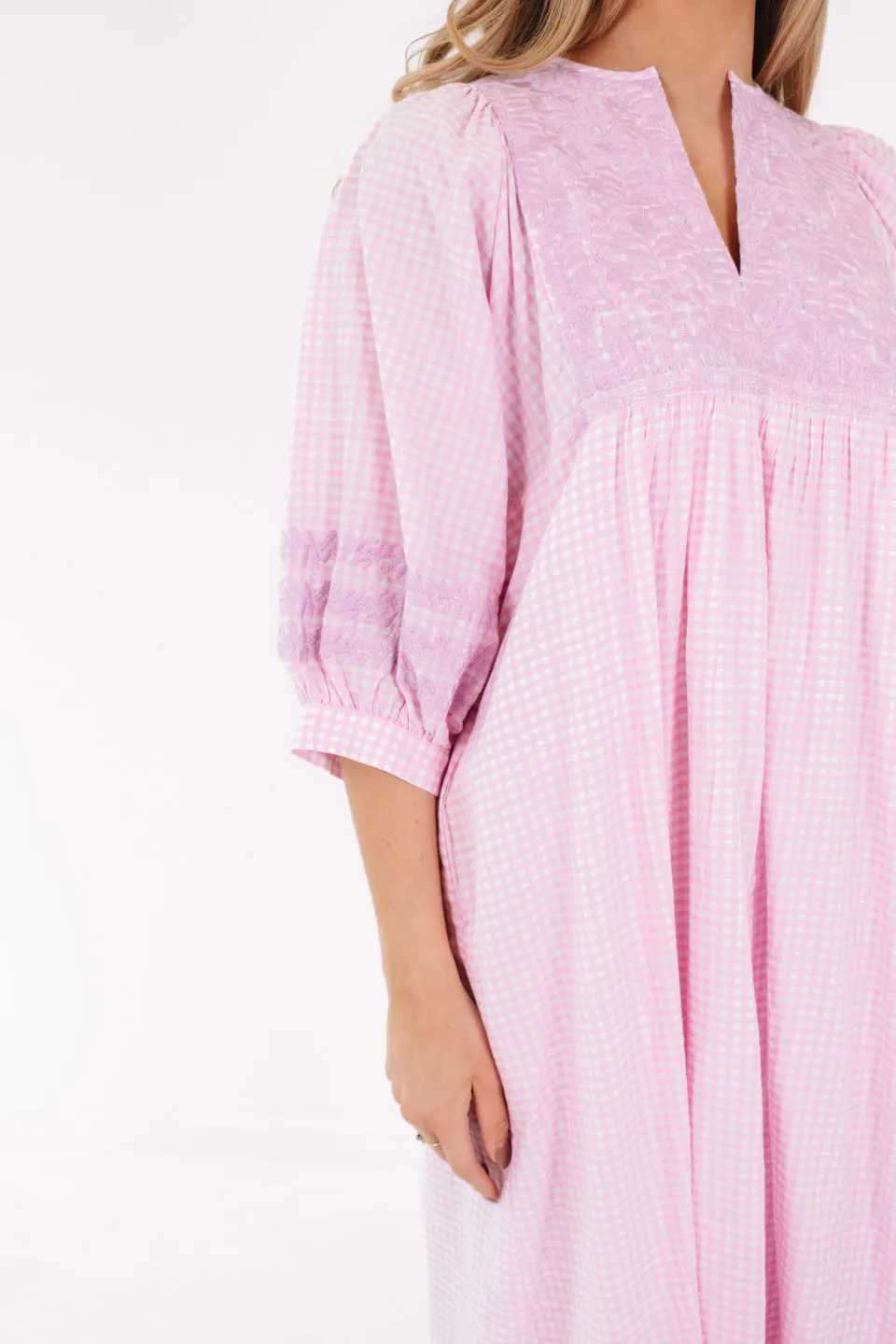 The Blanche Midi Dress - Light Pink