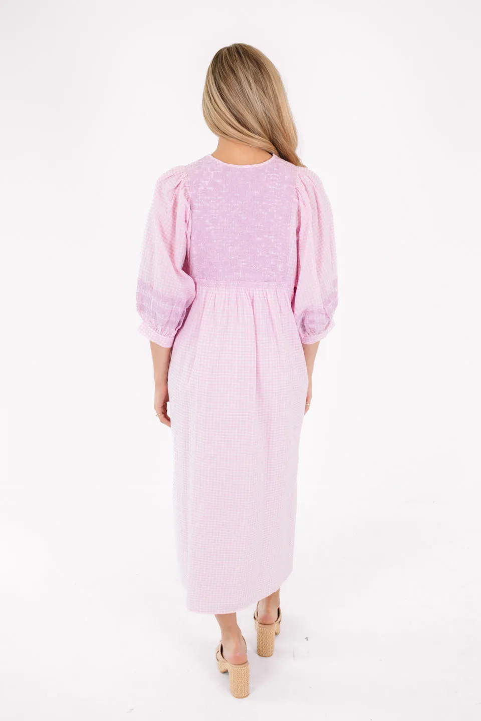 The Blanche Midi Dress - Light Pink