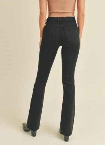 The Bootcut Scissor Cut Jean in Black