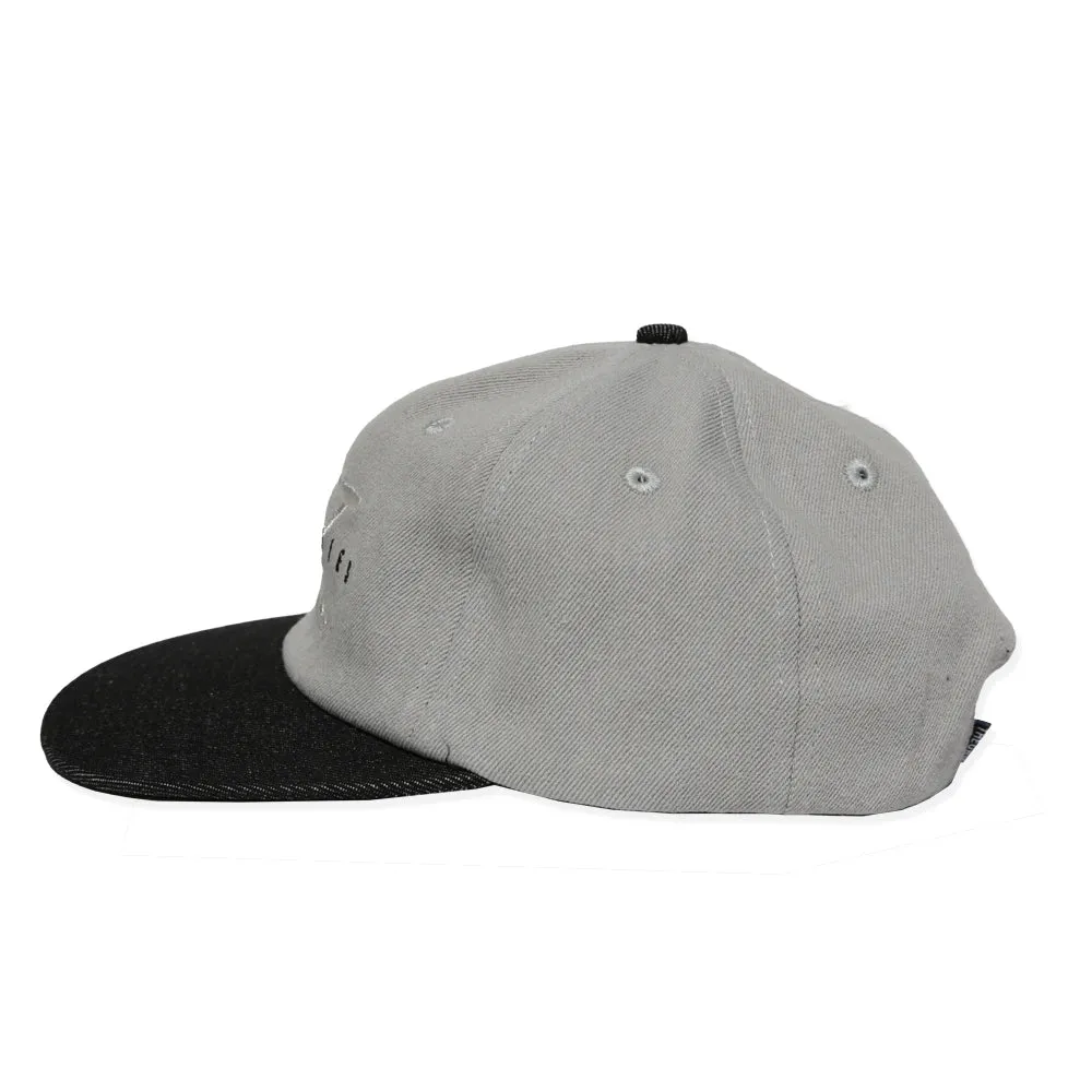 Theories Paranormal Snapback Hat Grey Denim