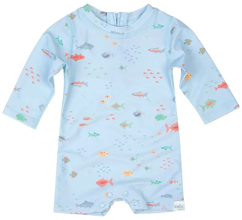 Toshi Swim Baby Onesie Long Sleeve Reef