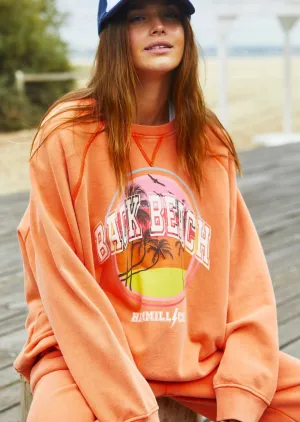 Vintage Back Beach Sweat - Faded Orange