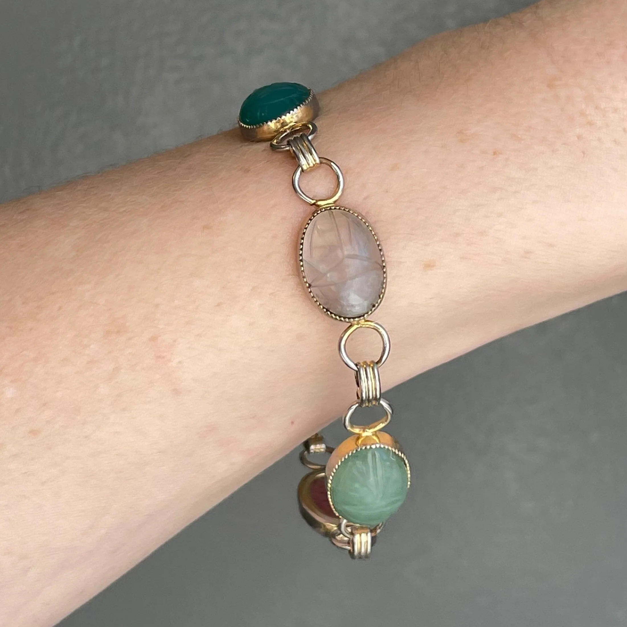 Vintage Beetle Bug Scarab Bracelet