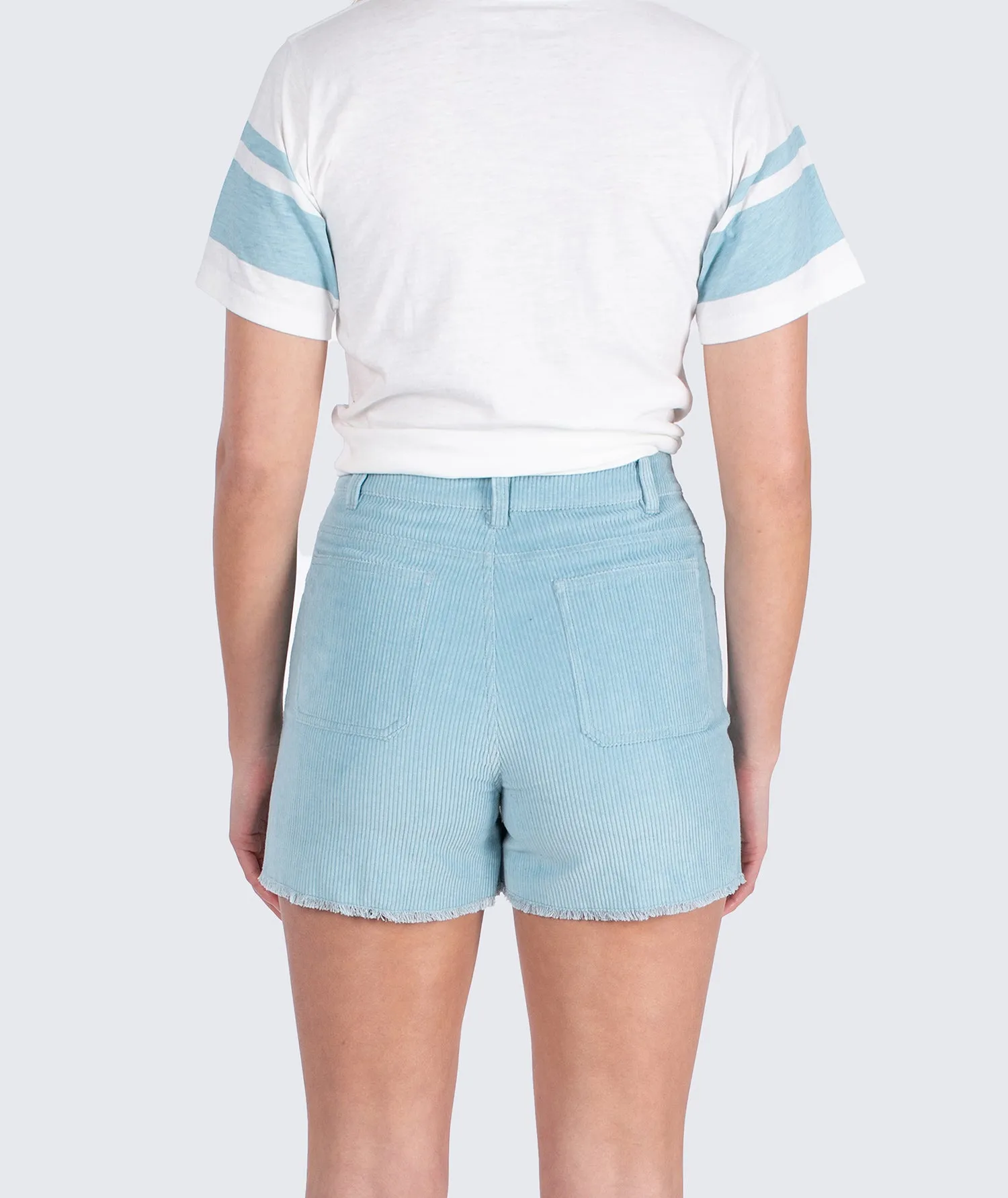 Wale Corduroy Short - Light Blue