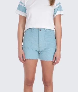 Wale Corduroy Short - Light Blue