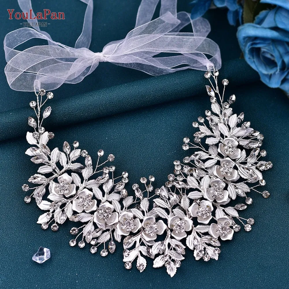 Wedding Dresses Belt | Alloy Flower Crystal Belts for Bride | Women Waistband